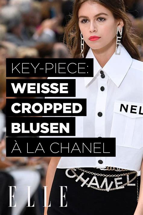 chanel bluse weiß cropped|Chanel cotton blouses.